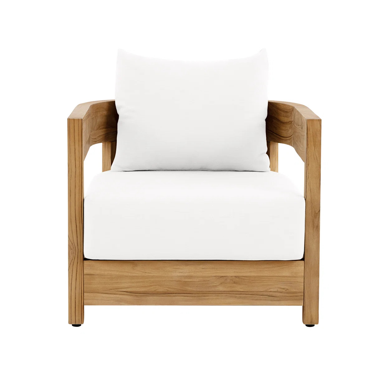 Kempson Outdoor Armchair, Sunbrella Canvas FSC Teak | Wayfair North America