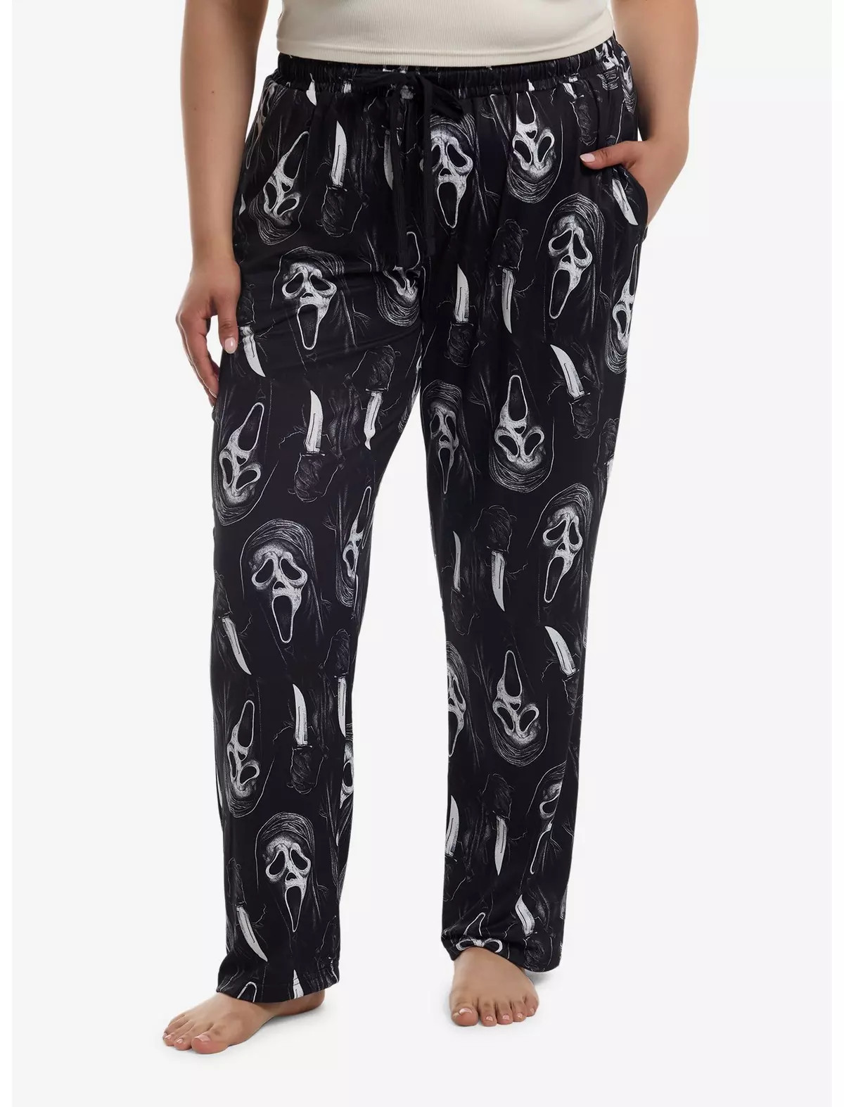 Ghost Face Knife Girls Pajama Pants Plus Size | Hot Topic | Hot Topic