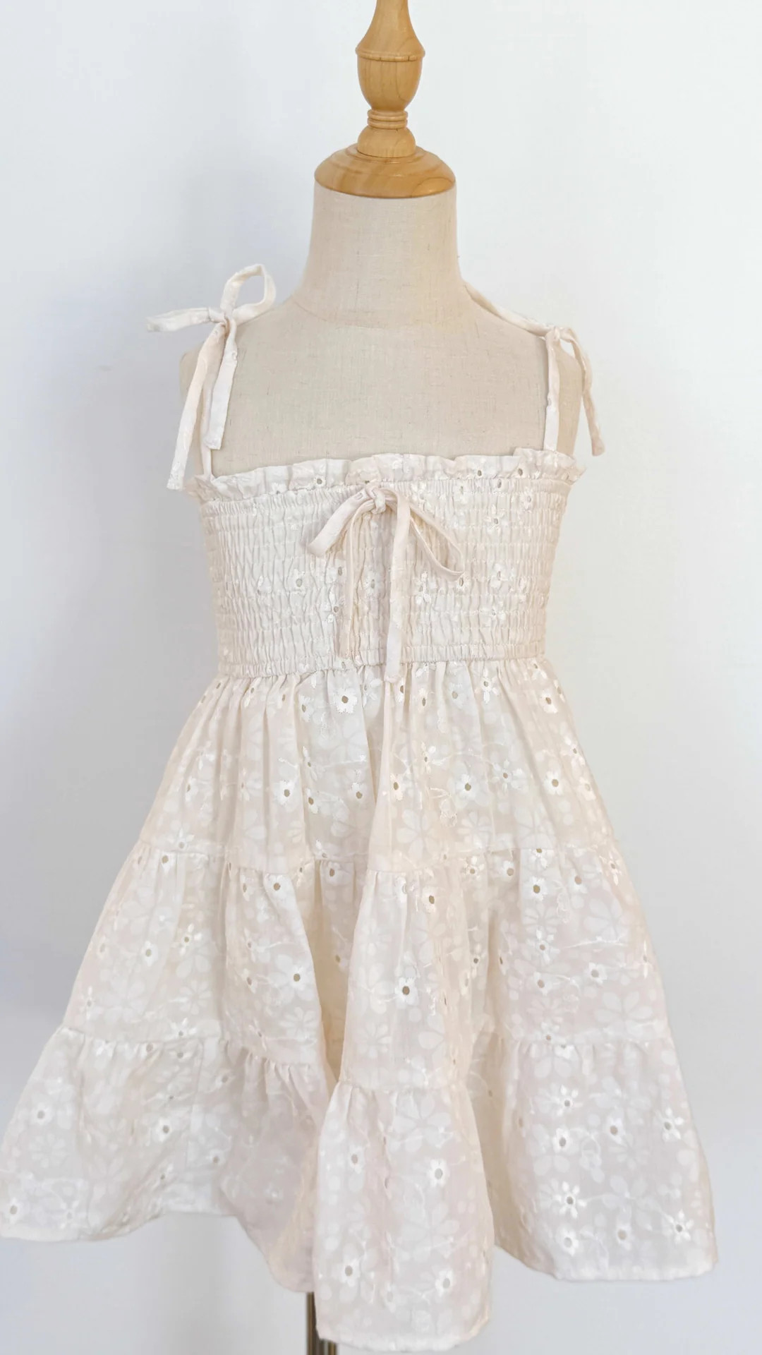 Girls Camille Bow Dress | Morning Lavender