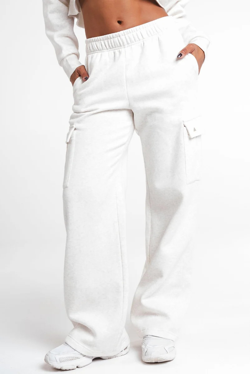 Vitality Cozy Cargo Trouser - Oat Marl | Vitality