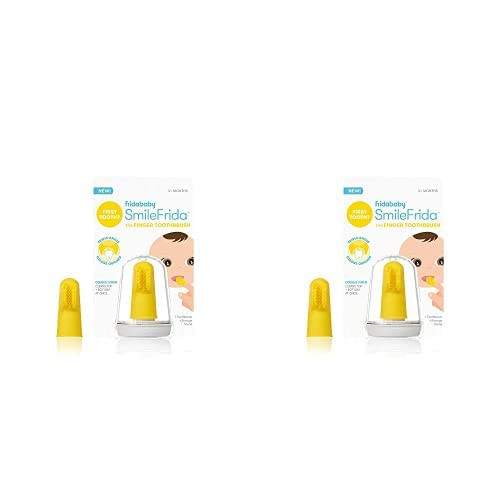 Amazon.com: FridaBaby Baby's First Toothbrush with Case, 3 Months + (Pack of 2) : Everything Else | Amazon (US)
