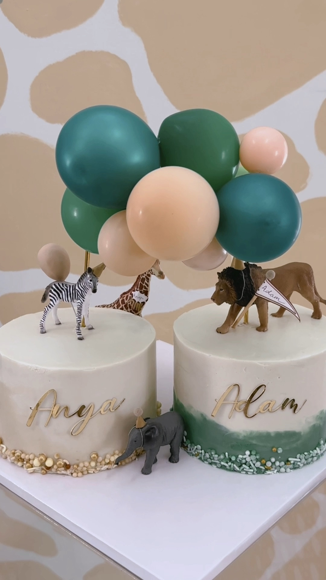 A two wild and three jungle theme birthday party for my two toddlers! Love the gender neutral decor and color scheme for my young boy and girl. The matching shirts were perfect for the safari vibe for this event. 

#LTKKids #LTKFamily #LTKFindsUnder50