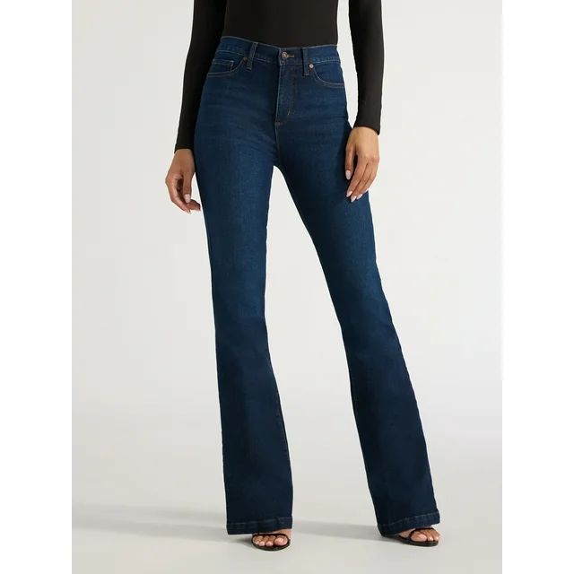 Sofia Jeans Women's and Women's Plus Melissa Flare High Rise Jeans, 33.5" Inseam, Sizes 0-28W | Walmart (US)