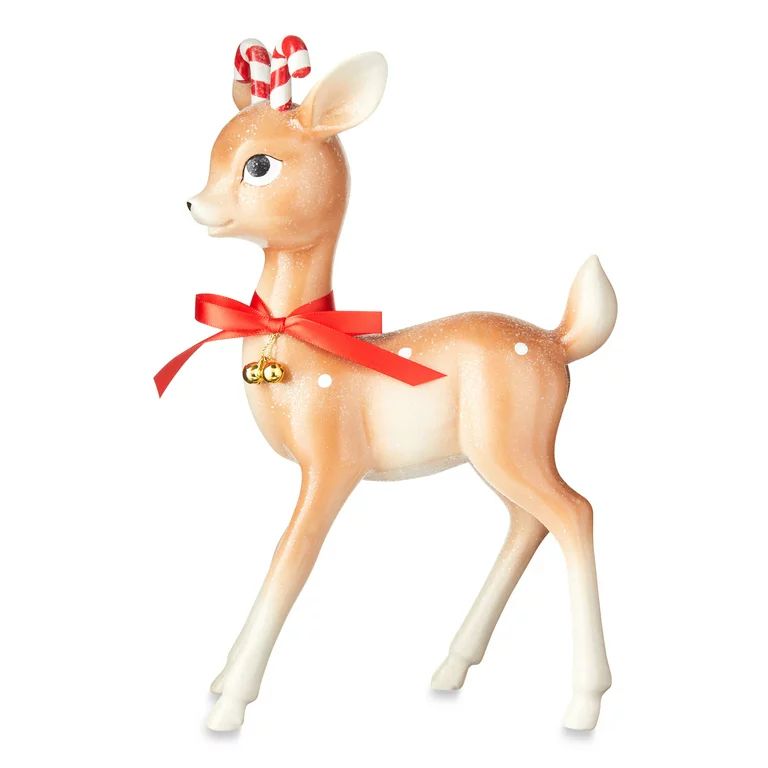 Holiday Time Christmas Candy Cane Standing Deer | Walmart (US)