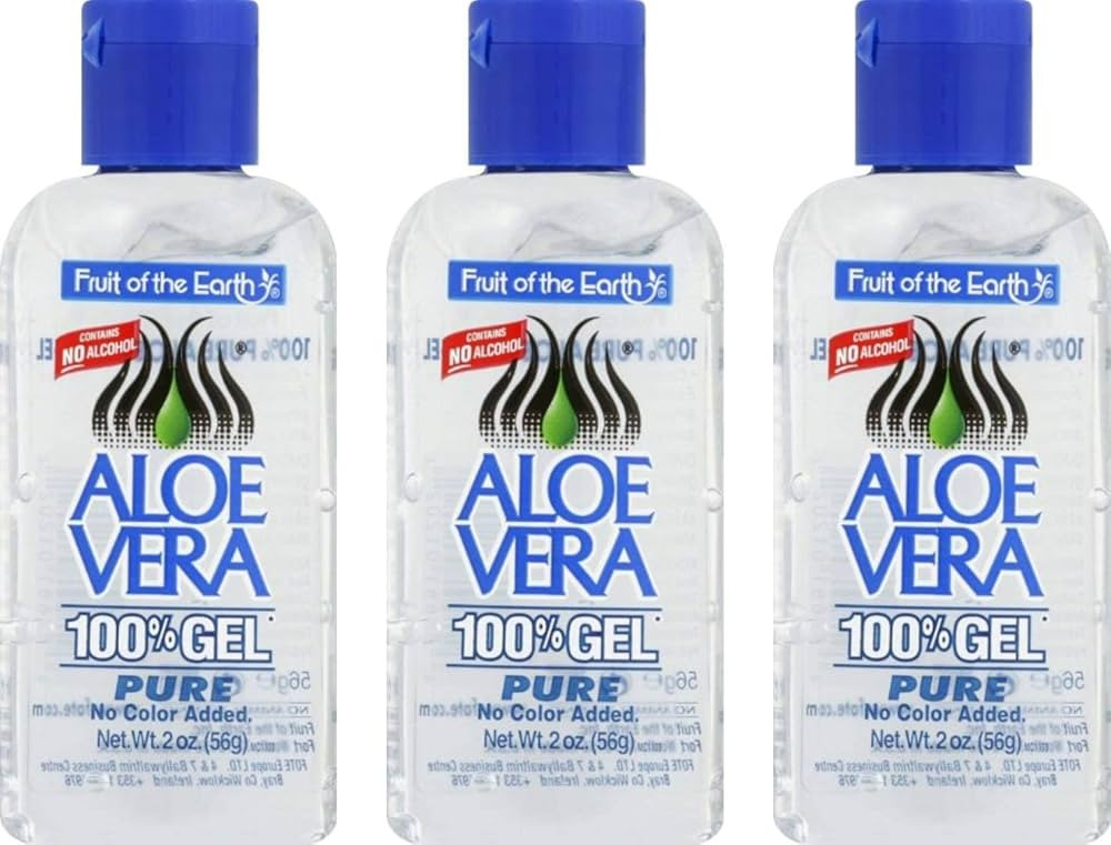 Fruit of the Earth Aloe Vera Gel, 2 oz (56 g) (Bundle of 3) | Amazon (US)