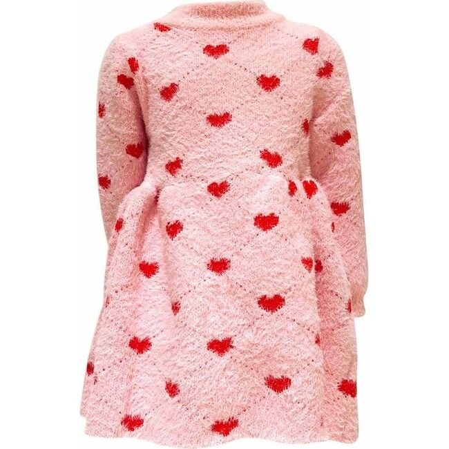 Sweetheart Sweater Dress, Pink | Maisonette