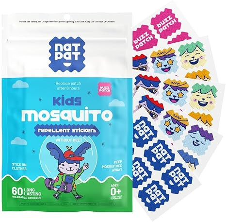 NATPAT Buzz Patch Mosquito Patch Stickers for Kids - Plant Based Ingredients, Non-Toxic - The Ori... | Amazon (US)