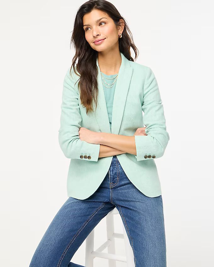 Herringbone one-button blazer | J.Crew Factory