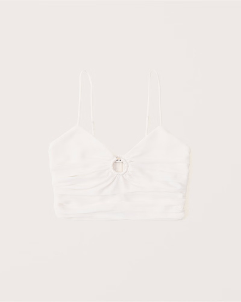 Women's Ruched O-Ring Top | Women's Tops | Abercrombie.com | Abercrombie & Fitch (US)