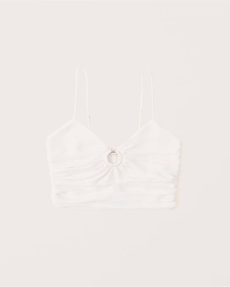 Women's Ruched O-Ring Top | Women's Tops | Abercrombie.com | Abercrombie & Fitch (US)