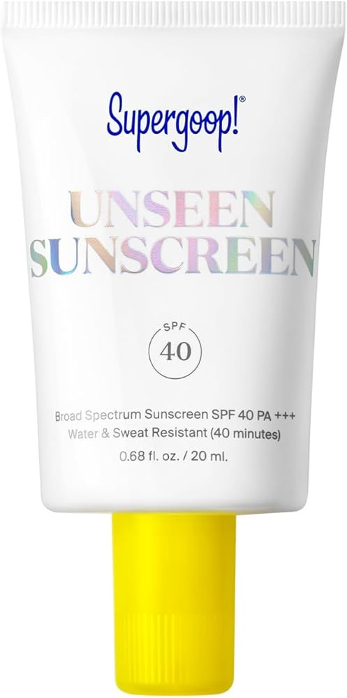 Supergoop! Unseen Sunscreen - SPF 40 - Clear & Invisible Face Sunscreen + Broad Spectrum + Makeup... | Amazon (US)