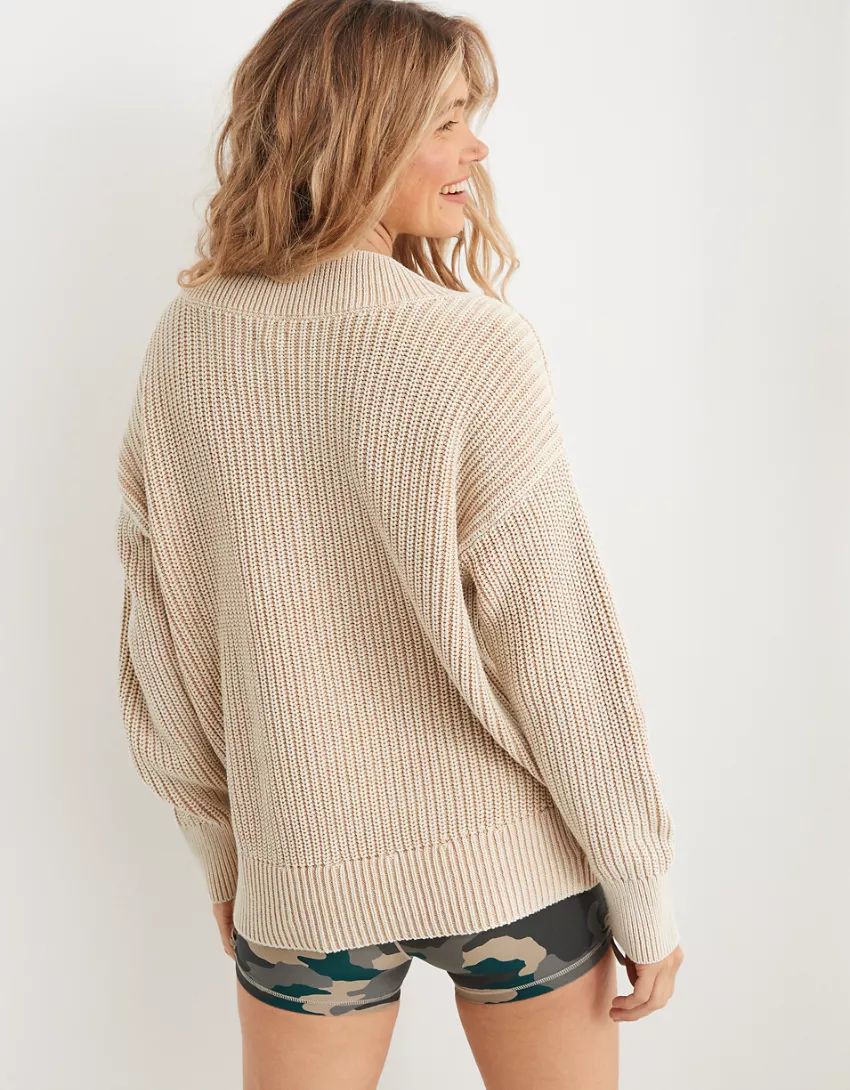 Aerie V-Neck Pullover Sweater | Aerie