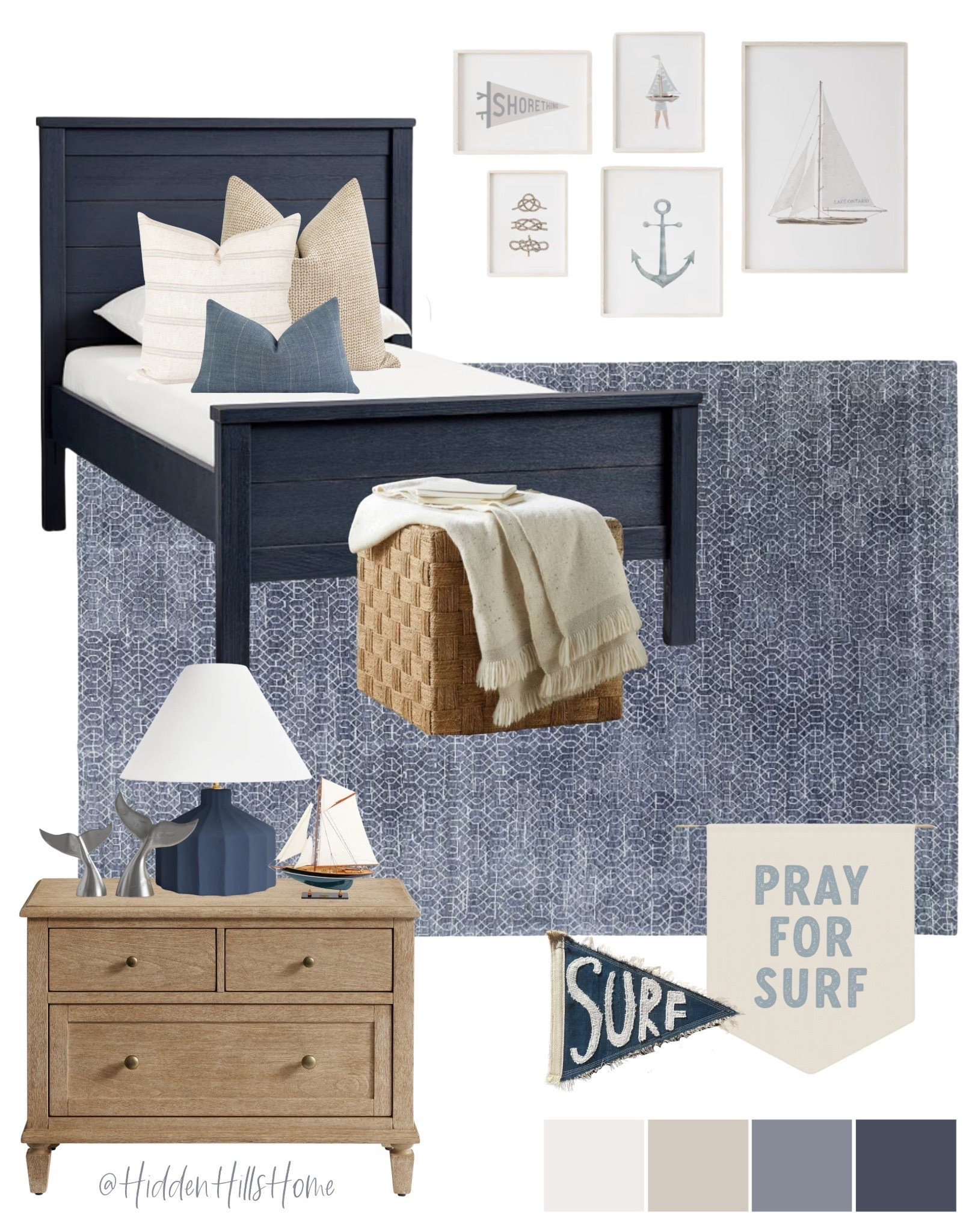 Kids beach house bedroom decor ideas! Boys room mood board, nautical bedroom, kids bedroom inspiration, beach house decor Inspo #boysroom

#LTKHome #LTKSaleAlert #LTKKids