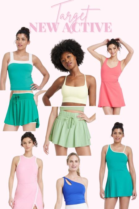 New Target activewear picks! Athletic dresses // sports bras// shorts // skorts// tennis outfits 

#LTKActive #LTKSaleAlert #LTKFindsUnder50