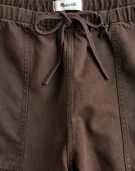 Pull-On Barrel-Leg Utility Pants in Airy Denim | Madewell