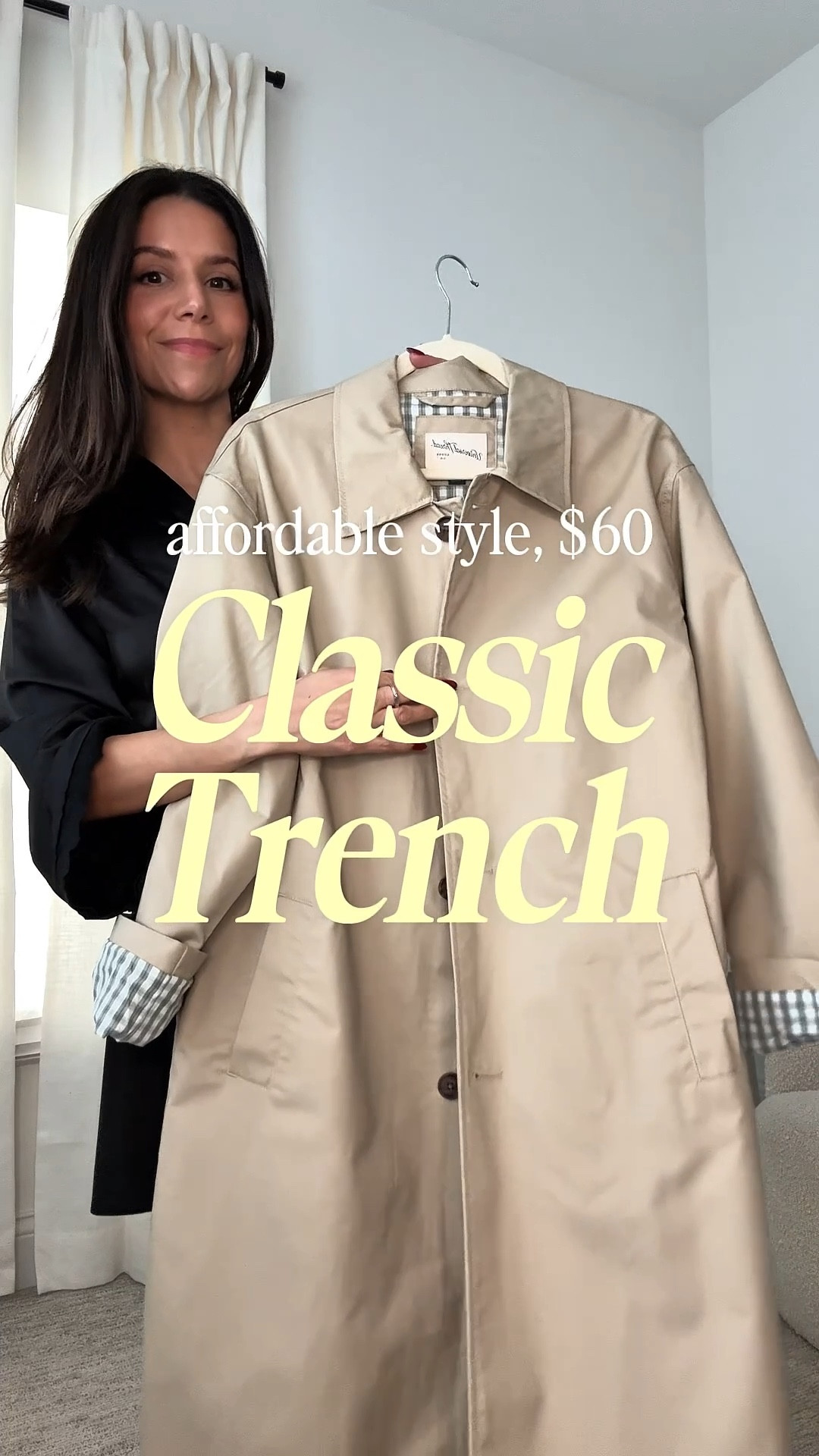 Love this classic trench from Target. It’s $60. Jackets like this instantly make outfits look more polished. It’s such a timeless style. I’m wearing xs. The inside lining is such a nice touch to the trench coat  

#LTKPlusSize #LTKdayinmylife #LTKPetite
