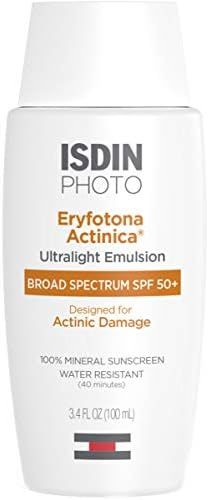 ISDIN Eryfotona Actinica Mineral Sunscreen SPF 50+ Zinc Oxide 3.4 Fl. Oz. | Amazon (US)