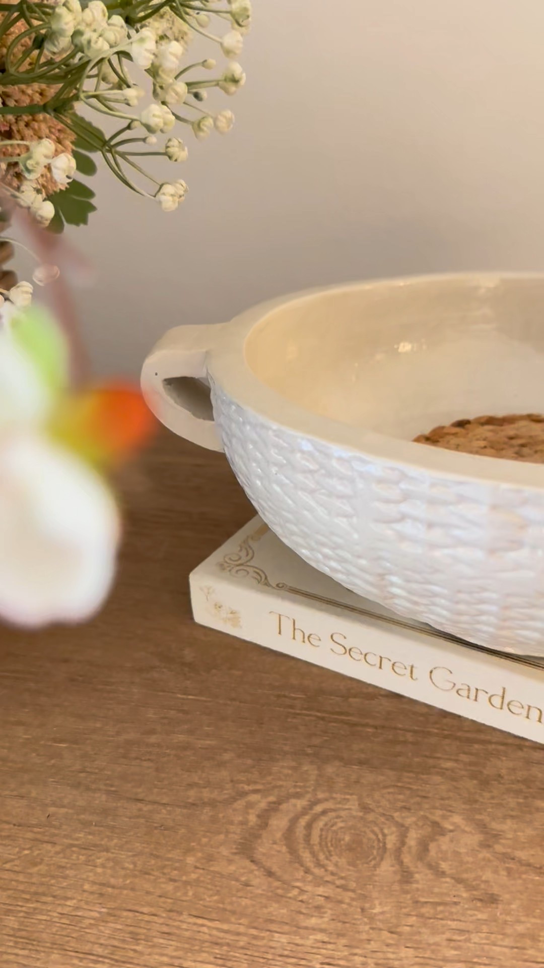 Love this piece for year round use.  I love the texture, shape and size.  So many possibilities to use this around your home.  

Pretty empty but you could add any bowl filler, place a faux plant with moss.  An arrangement,  Christmas filled with baubles.  Decorative not for food use 

#LTKHome #LTKU #LTKootd