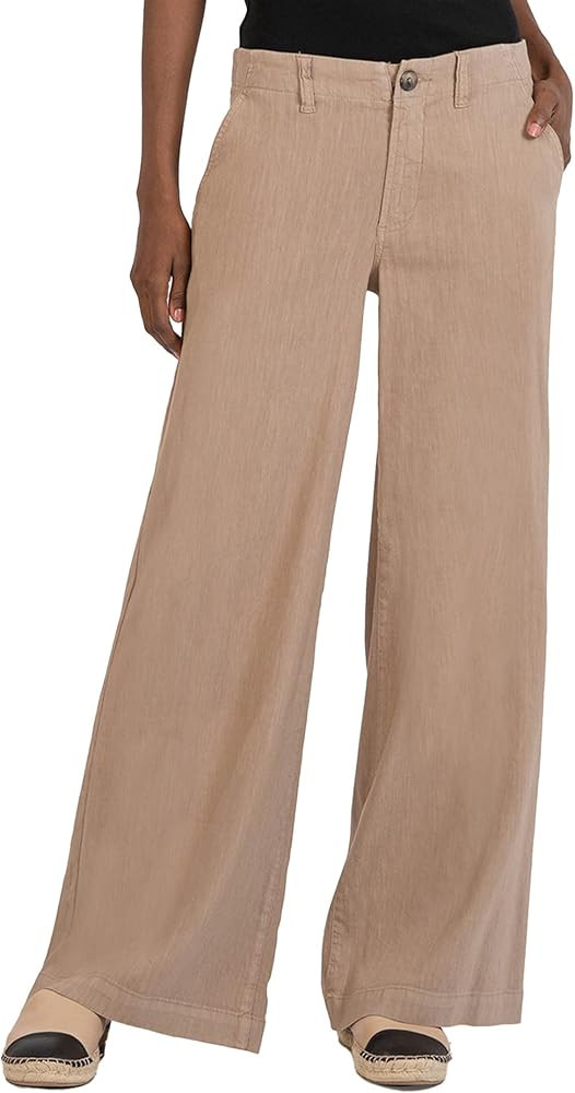 KUT from the Kloth Meg Linen Wide Leg Pants | Amazon (US)