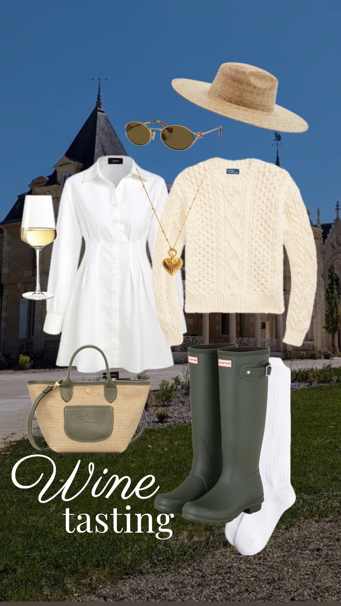 A day of wine tasting in the vineyards of beautiful Bordeaux, France, in Spring weather, ready for rain or shine 👒👢👜🥂 Preparing my outfits for my upcoming birthday weekend road trip where we’ll live the Chateau life for 4 days and 3 nights 🏰💫

#LTKTravel #LTKPetite #LTKStyleTip