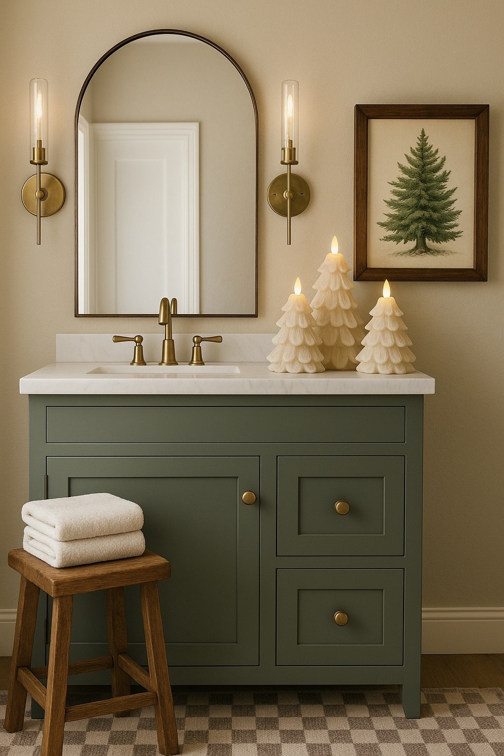 Holiday Bathroom Refresh – Timeless & Cozy Touches

Follow @farmtotablecreations on Instagram for more home styling ideas!

Bring a little holiday charm into your bathroom with a few simple updates. ✨ This mood board combines warm neutrals with subtle seasonal accents for a look that feels festive yet timeless. I’m loving the mix of the soft checkered rug, fluted white trash can, and those beautiful tree candles that add a cozy glow. Pair them with a classic vanity and wood stool for an organic, collected feel.

#bathroomrefresh #holidaydecor #bathroomdesign #checkeredrug #bathroomvanity #neutralhome #holidayhome #cozyhome #homedecor



#LTKSaleAlert #LTKFindsUnder50 #LTKHome