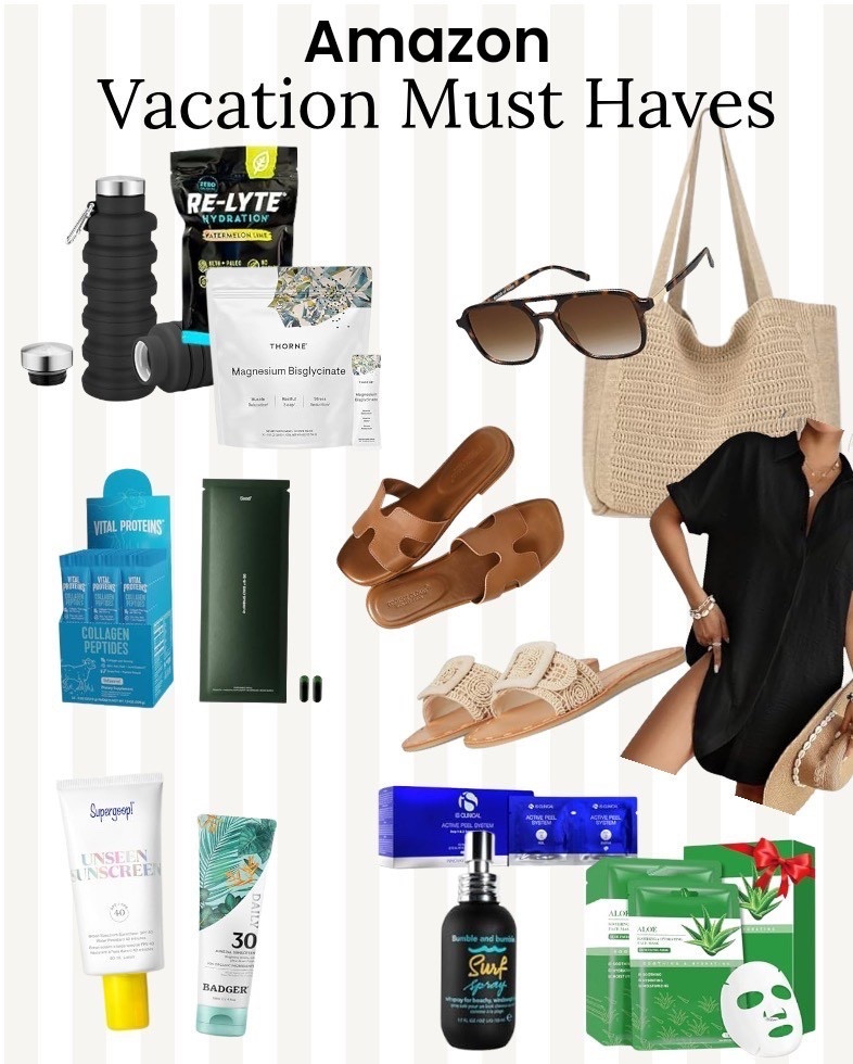 Amazon Vacation Must Haves! This is what we take on vacation! Stay on track and look cute  

#LTKOver40 #LTKfitnessgoals #LTKTravel