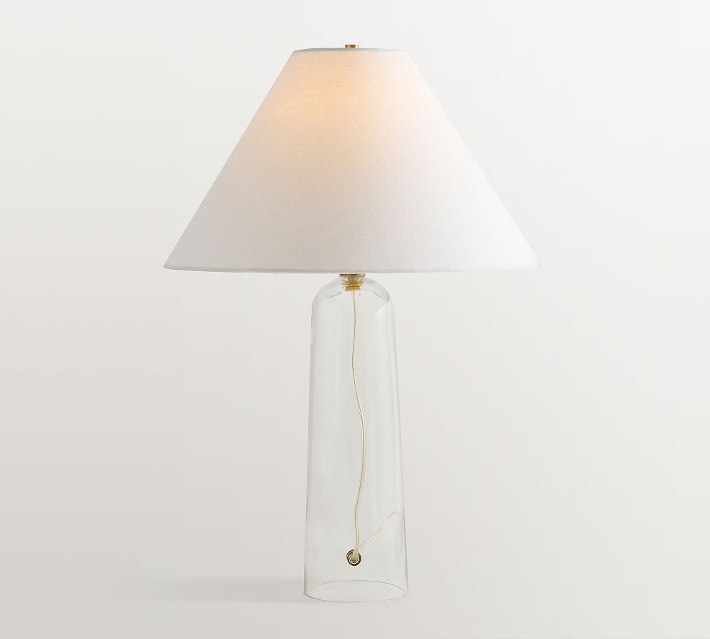 Marlo Clear Glass Table Lamp (26") | Pottery Barn (US)