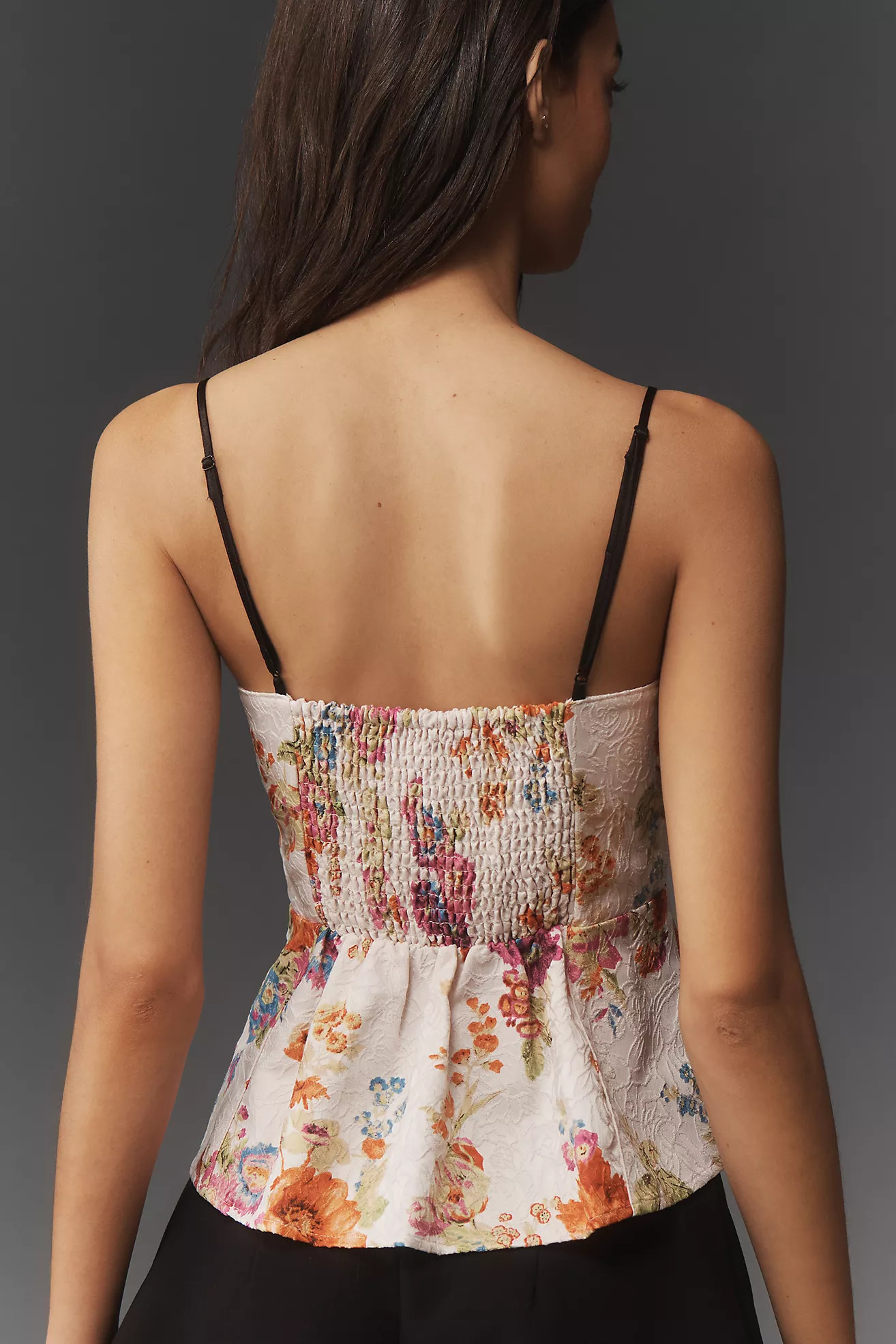 Maeve Jacquard Peekaboo Tank Top | Anthropologie (US)