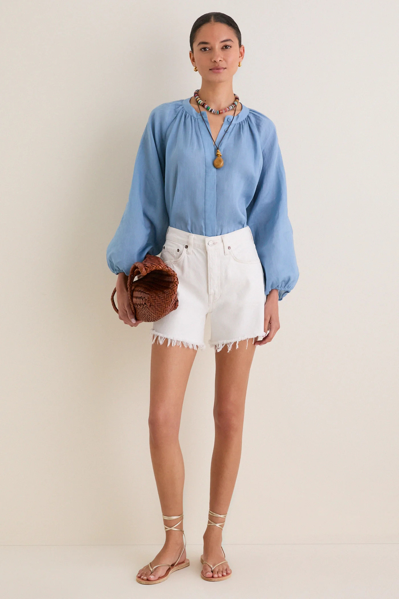 Maison Blue Sawyer Blouse | Tuckernuck (US)