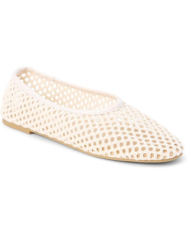Coconuts by Matisse Womens Marta Ballet Flats Casual - White | Amazon (US)