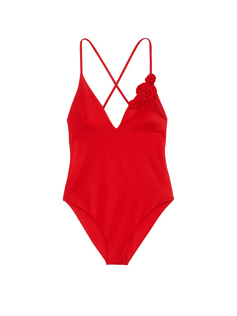 Rosette Plunge One-Piece Swimsuit | Victoria's Secret (US / CA )