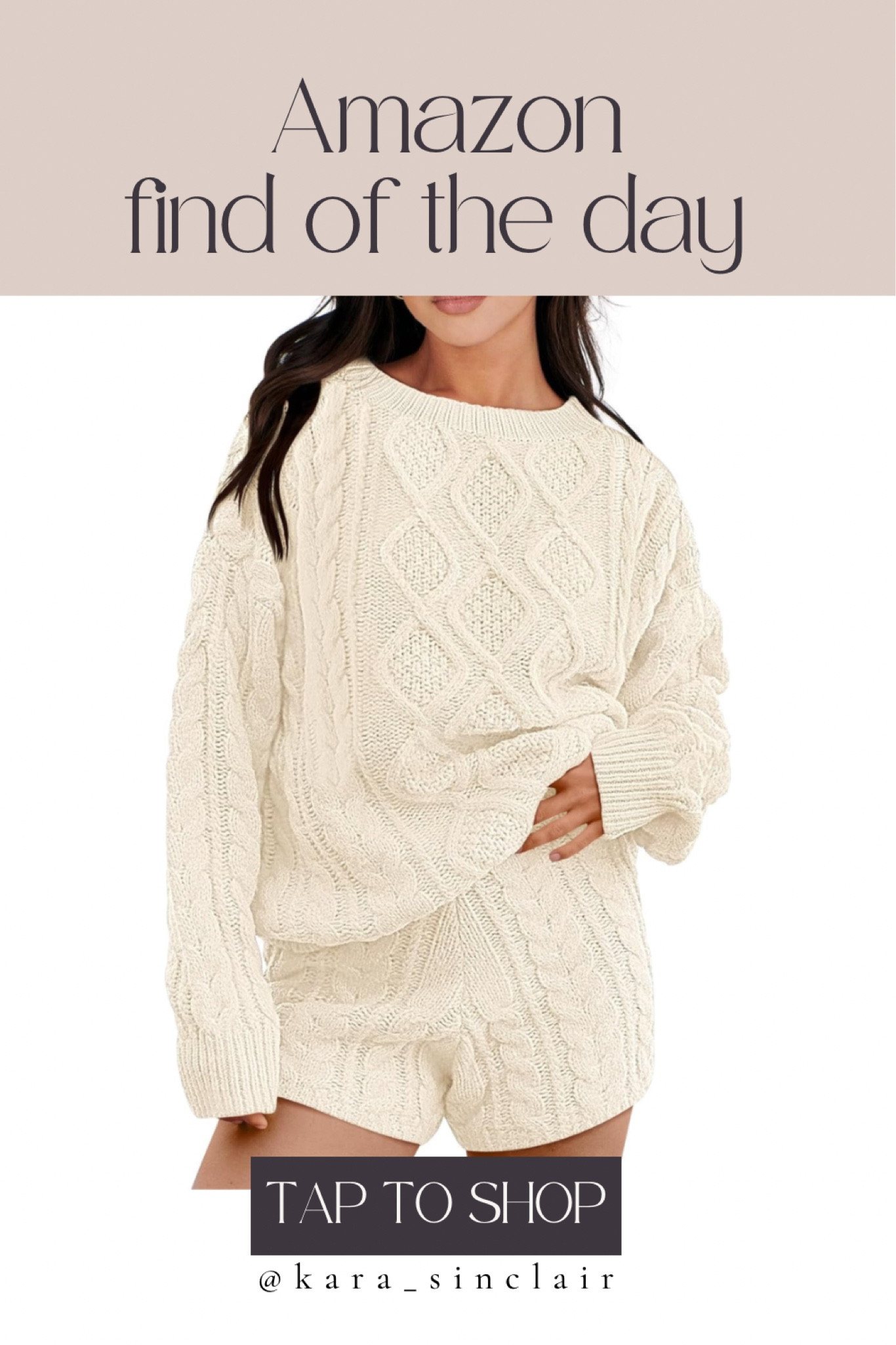 How cute is this loungewear! Amazon find  Women's 2 Piece Outfits Long Sleeve Chunky Warm Cable Knit Oversized Sweaters Winter Lounge Sets

#LTKGiftGuide #LTKSeasonal #LTKfindsunder100