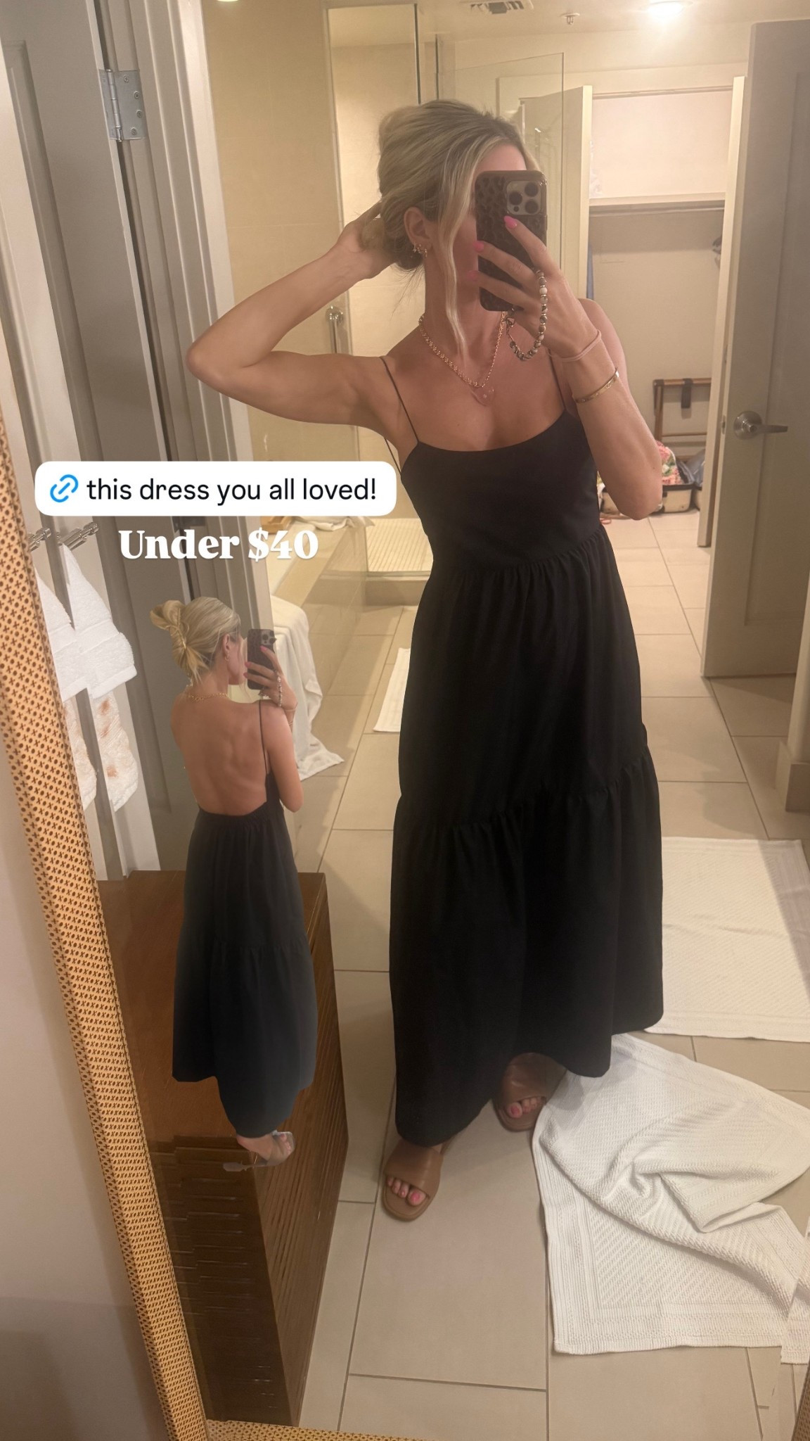 Under $40 dress from @Commense you all loved! Backless 🖤

#LTKgrwm #LTKSpringSale #LTKSaleAlert