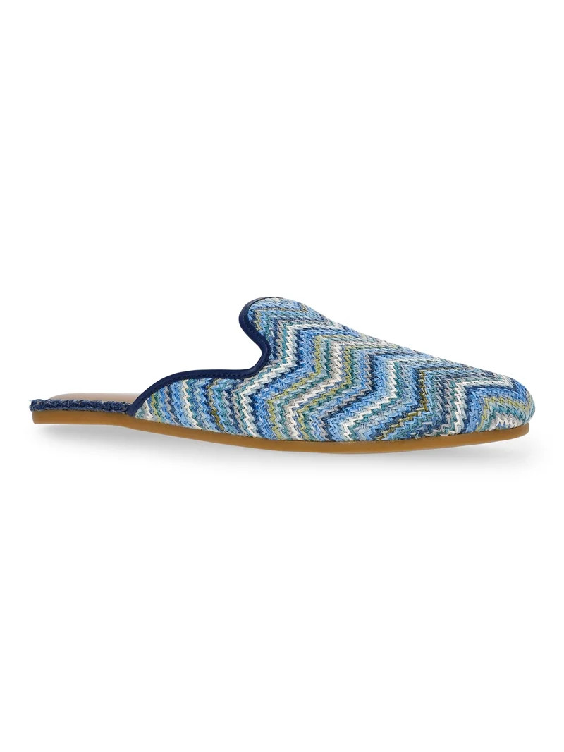 Time and Tru Women's Whipstitch Raffia Mules | Walmart (US)