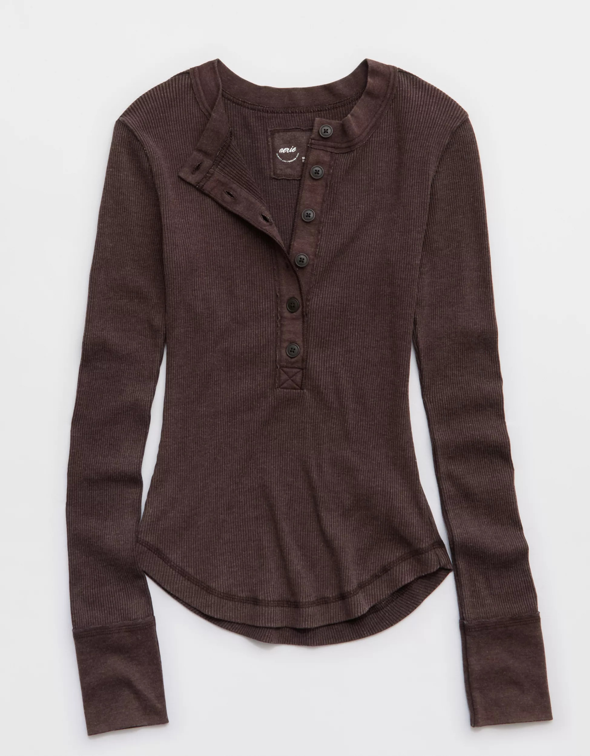 Aerie Henley Essential Layering T-Shirt | Aerie