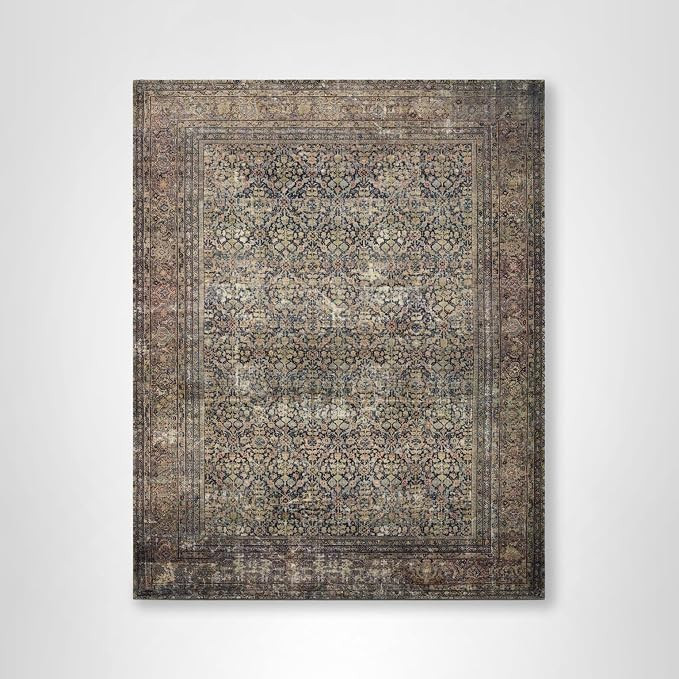 Loloi Amber Lewis Morgan Collection MOG-03 Denim/Multi 7'-3" x 9'-3" 38" Thick Area Rug feat. Clo... | Amazon (US)