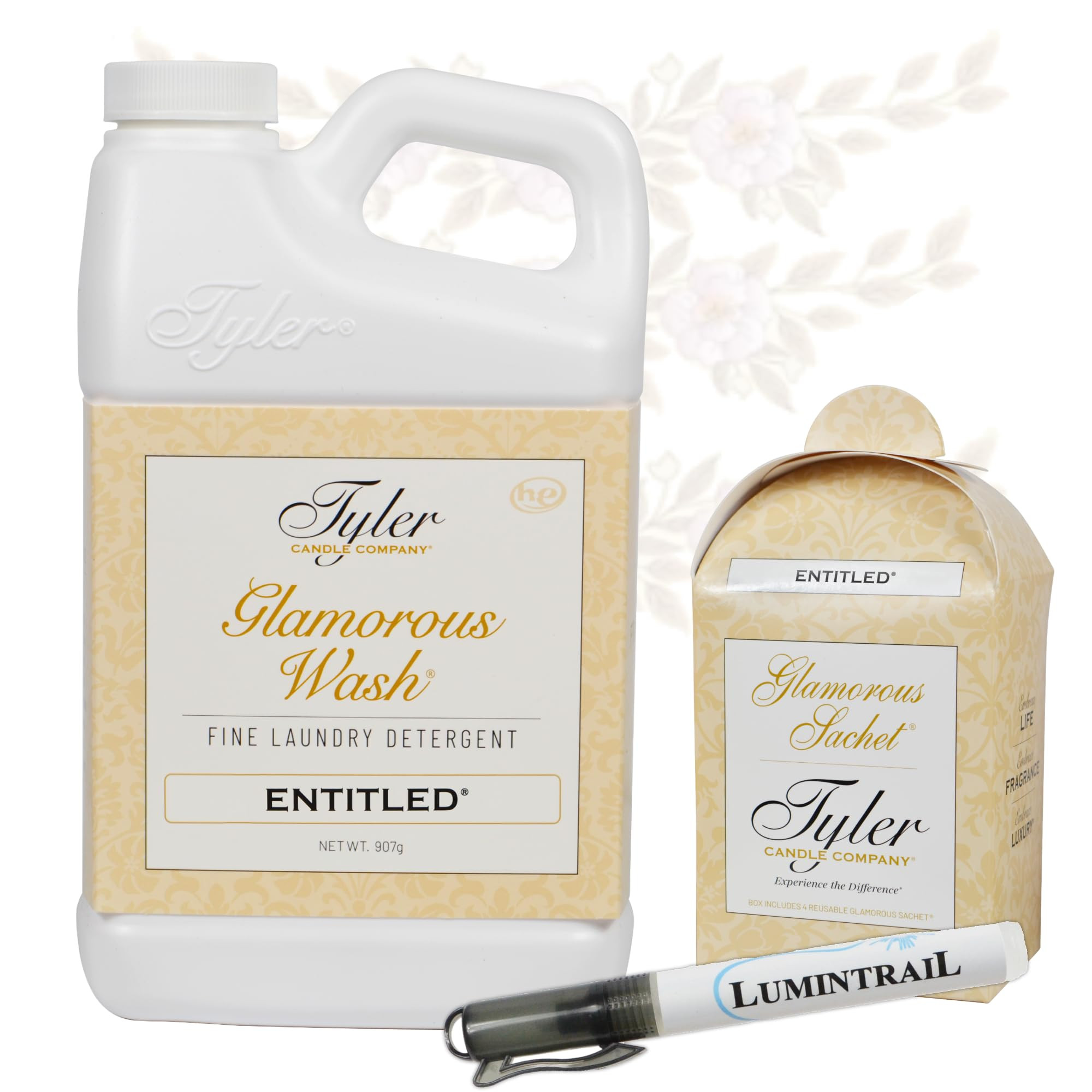 Tyler Glamorous Wash Entitled Fine Laundry Detergent with a Lumintrail Stain Remover Pen and Drye... | Amazon (US)