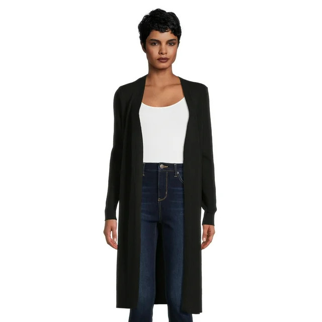 Time and Tru Women's Ribbed Duster, Sizes XS-3XL | Walmart (US)