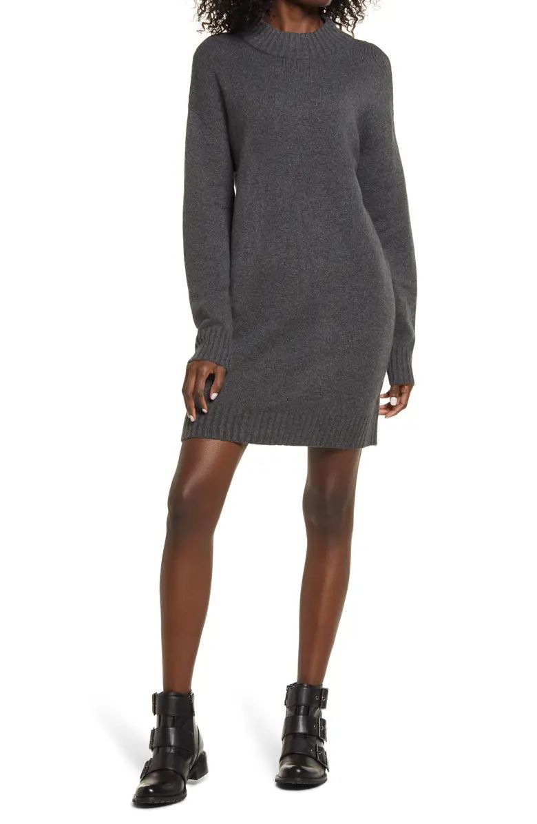 Easy Crewneck Long Sleeve Sweater Dress | Nordstrom