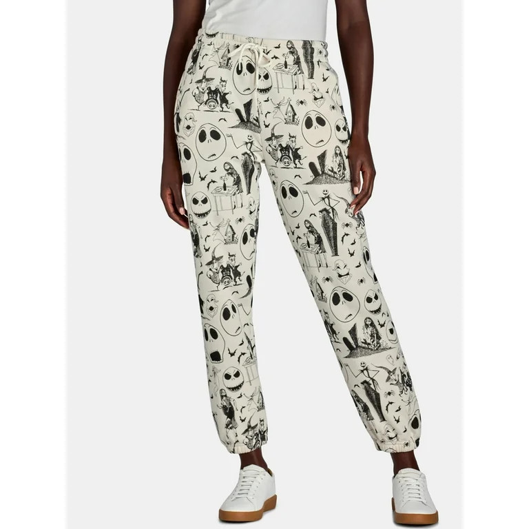 Nightmare Before Christmas Women’s Graphic Joggers, Sizes XXS-XXL - Walmart.com | Walmart (US)