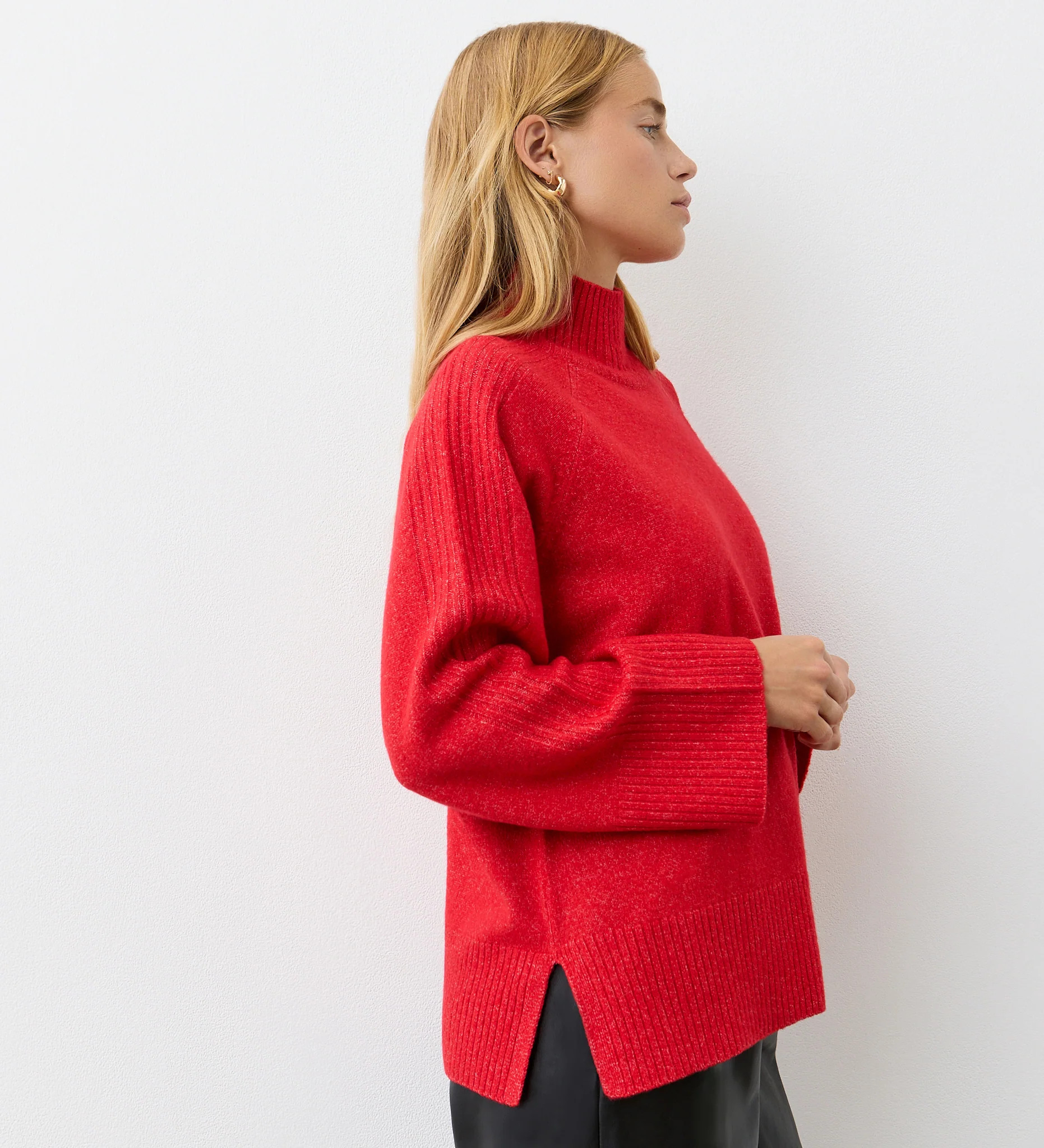 Melanie Red Knitted Jumper | Finery London - UK