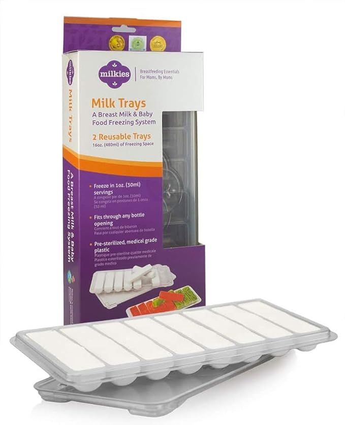 Milkies Milk Trays, Breastmilk Freezer Tray Organizer, Freeze and Store Your Milk and Baby Food i... | Amazon (US)