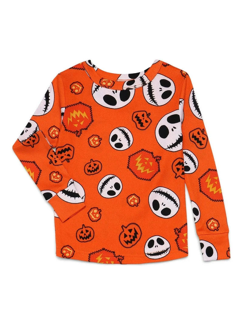 Nightmare Before Christmas Toddlers' Halloween Glow In The Dark Pajama Set, 2-Piece, Sizes 12M-5T | Walmart (US)