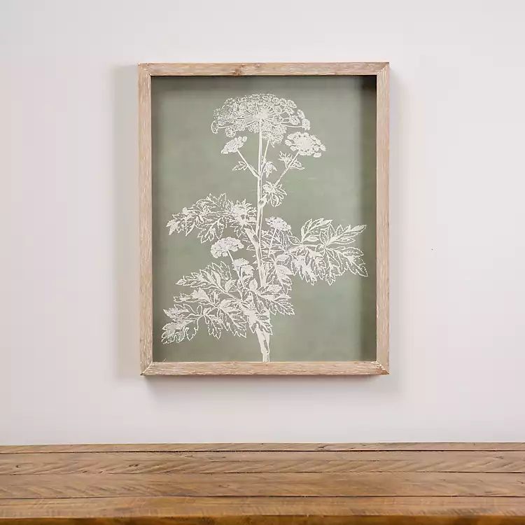 Sage Botanical Colors Framed Art Print | Kirkland's Home