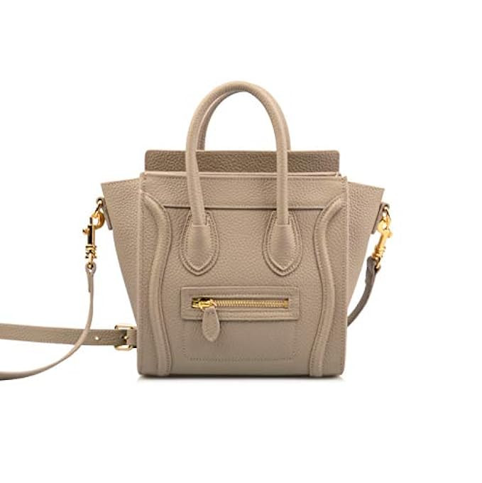 Ainifeel Women's Smile Genuine Leather Small Crossbody Bag Messenger Bag | Amazon (US)