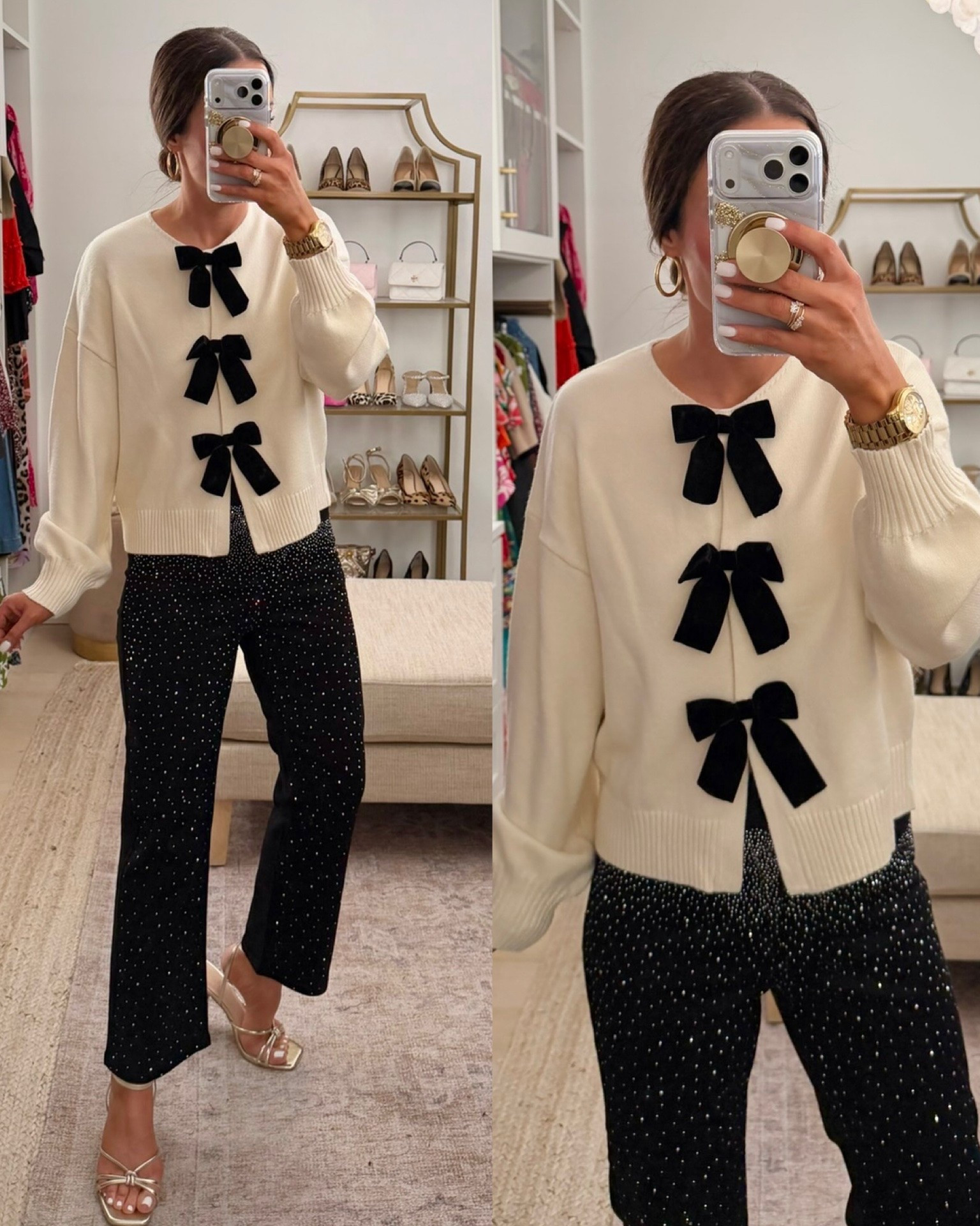 Loving these new jeans!! Wearing size S in them and the top. More colors!