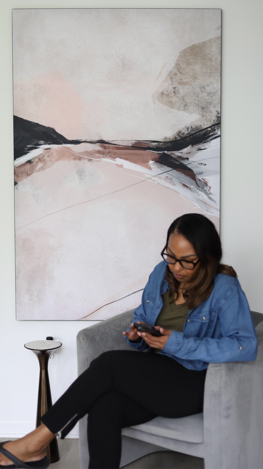 Trying something different for this wall…Canvas has been my go-to forever — but this wall was asking for something else.

I switched to an oversized fabric print from @bigwalldecor and the room immediately felt different. Not louder. Just… more settled.

That’s the thing about wall art — the right piece doesn’t compete with a room. It completes it.

I’m choosing between two right now and I genuinely can’t decide.

Vision of the Peak or Dight No. 2 — which one would you keep?
#sponsored #ad

#LTKHome