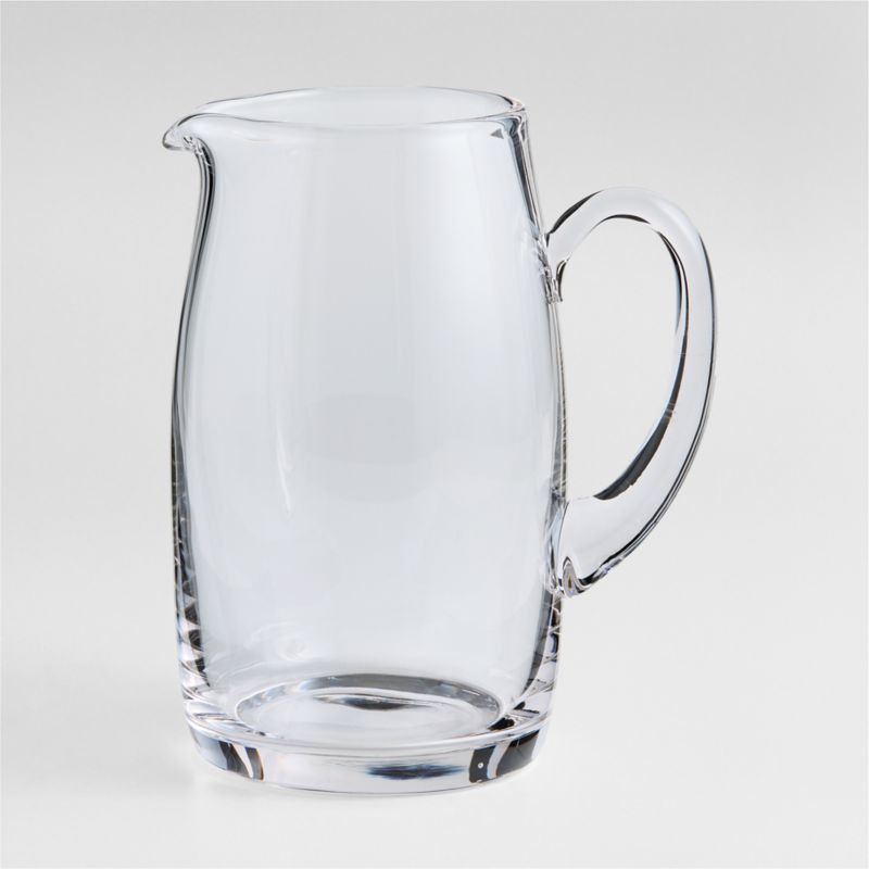 Alta 84-oz. Glass Beverage Pitcher + Reviews | Crate & Barrel | Crate & Barrel