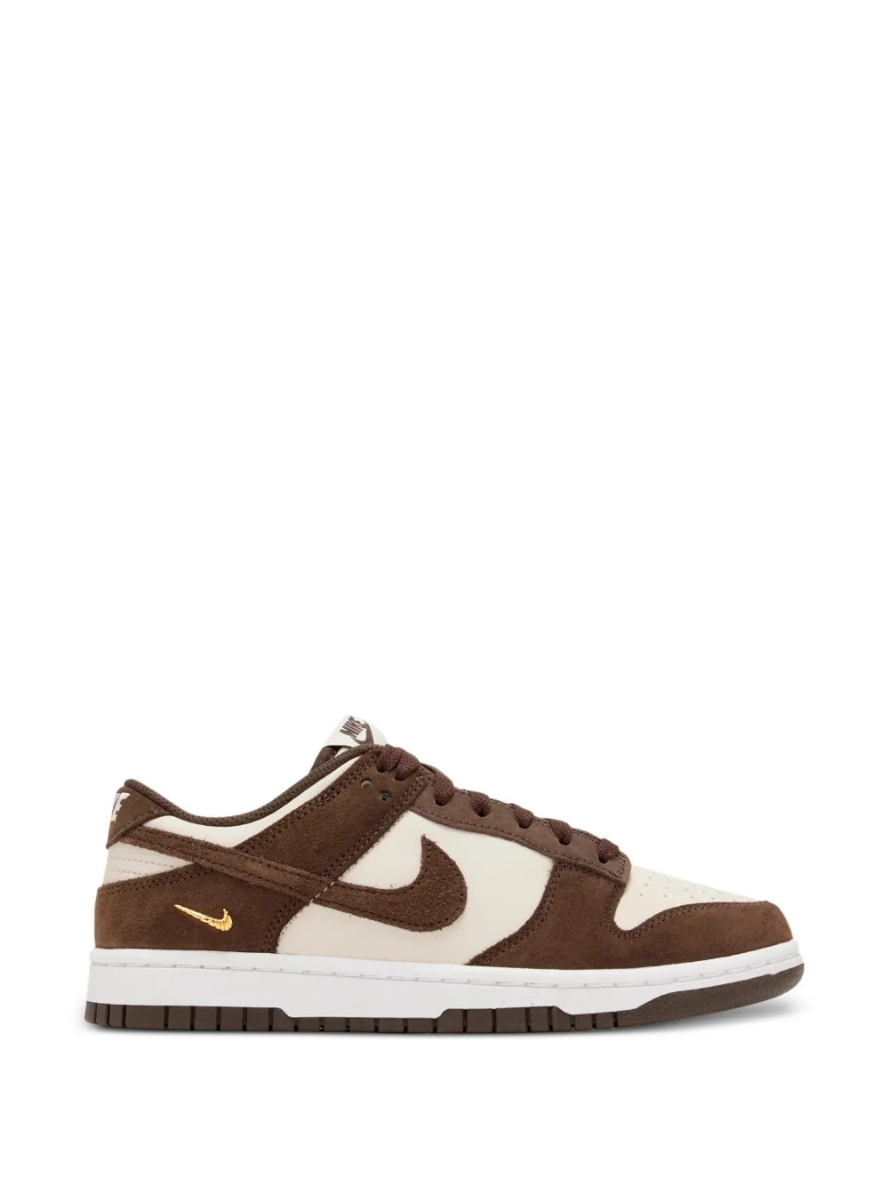 Nike Dunk Low suede-panelled sneakers - Brown | Farfetch Global