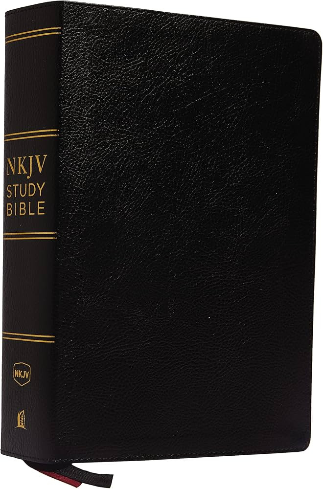 NKJV Study Bible, Premium Bonded Leather, Black, Comfort Print: The Complete Resource for Studyin... | Amazon (US)